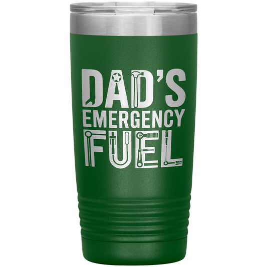 Dad’s Emergency Fuel Tumbler – Tool-Themed Funny Father’s Day Mug – 20oz Stainless Steel
