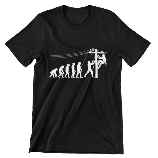 Lineman Evolution Graphic Tee – Bold Shirt for Linemen and Dads