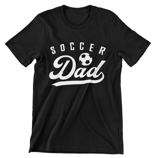 Soccer Dad T-Shirt - Bold "Soccer Dad" Design with Soccer Ball Graphic