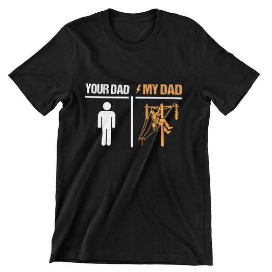 Your Dad vs. My Dad Funny Graphic T-shirt for Men - Humor Tee