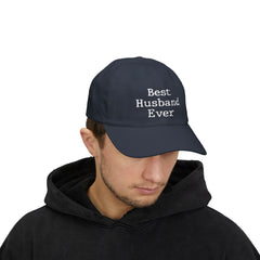 cap with “Best Husband Ever” embroidered in white text – ideal romantic gift for husbands