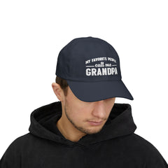 cap embroidered with “My Favorite People Call Me Grandpa” – perfect sentimental gift for grandfathers