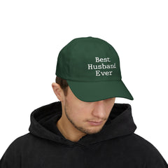 cap with “Best Husband Ever” embroidered in white text – ideal romantic gift for husbands