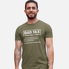 Dad Tax T-shirt – Humorous Definition of Dad’s Rights on Family Purchases