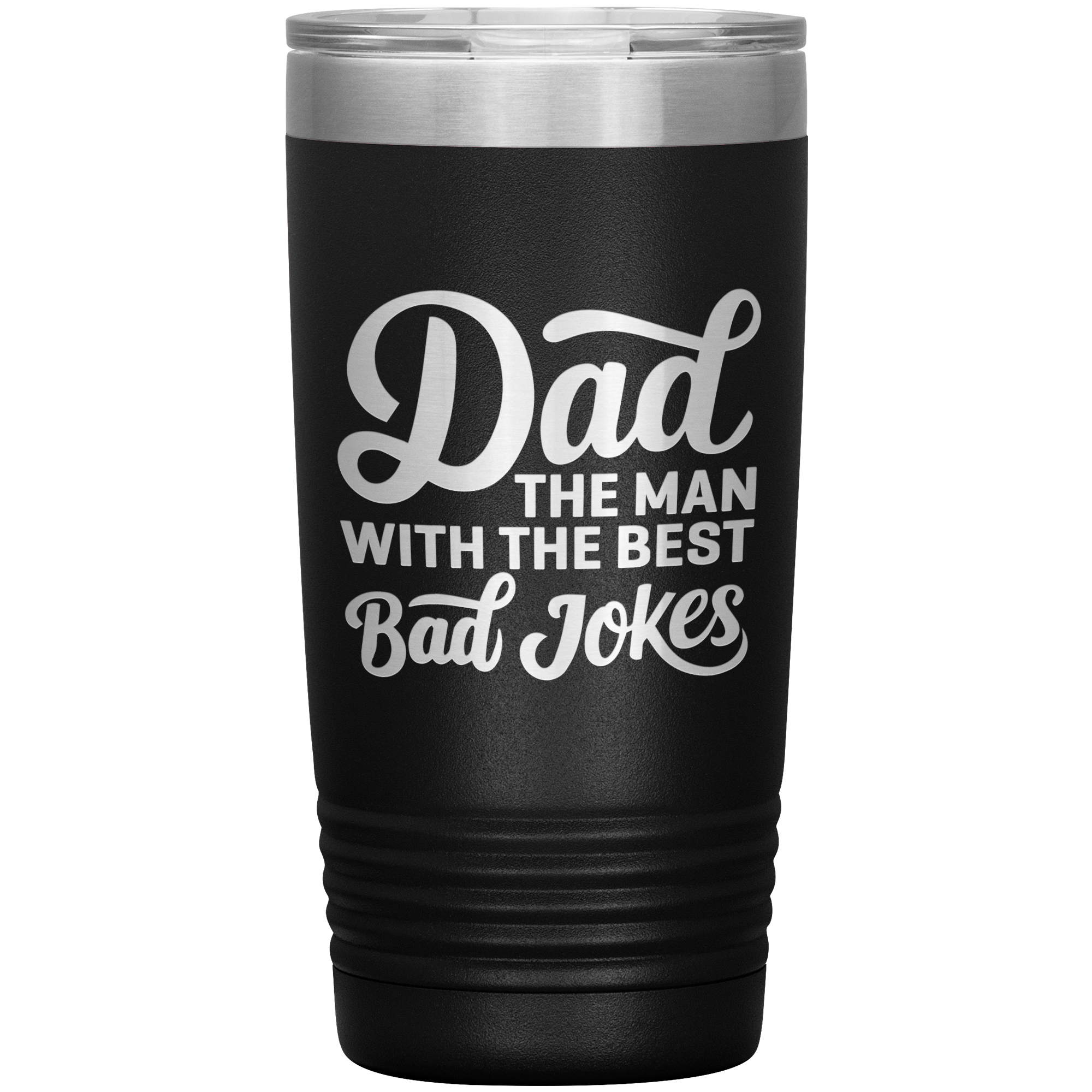 Dad The Man with the Best Bad Jokes Tumbler – 20oz Funny Gift for Fathers