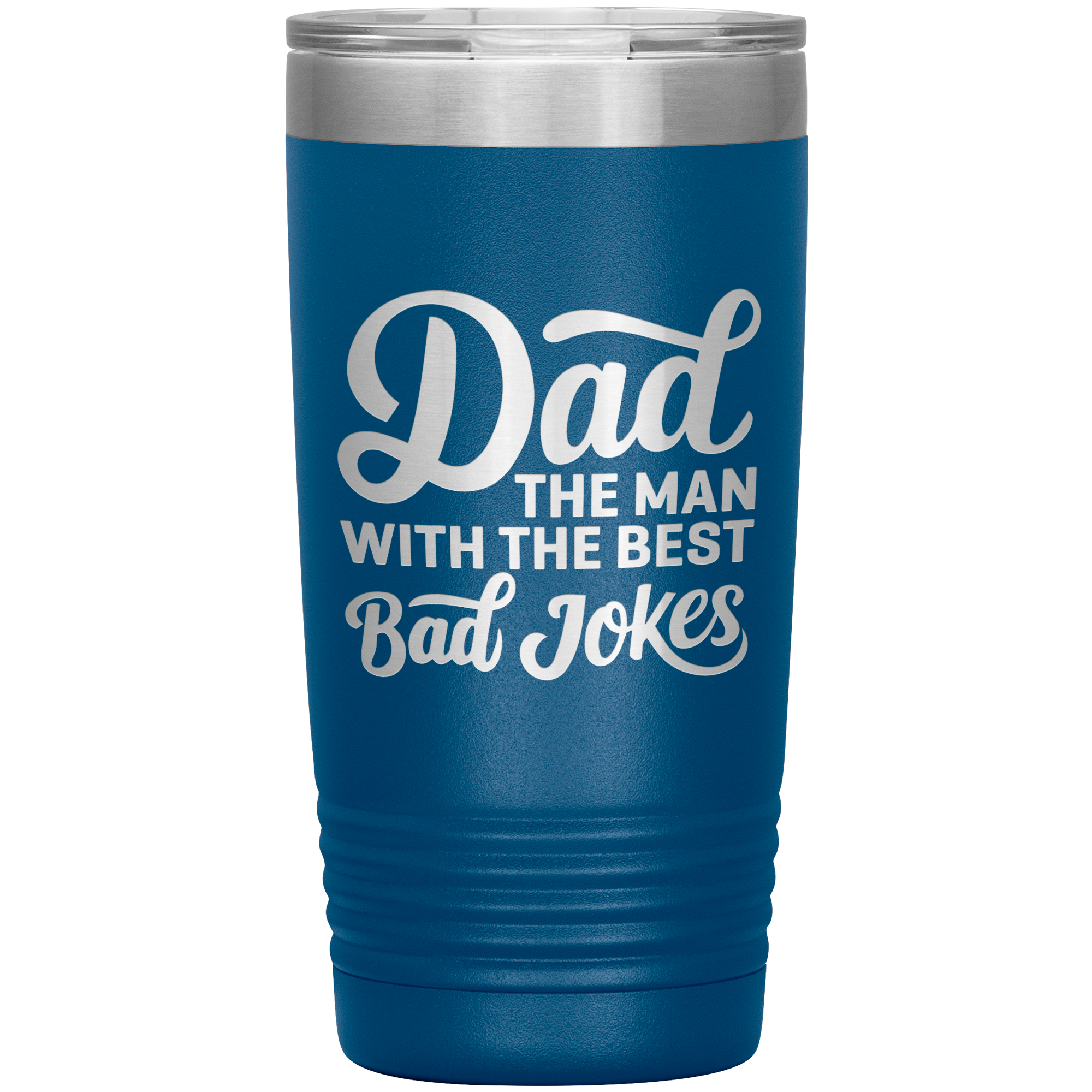 Dad The Man with the Best Bad Jokes Tumbler – 20oz Funny Gift for Fathers
