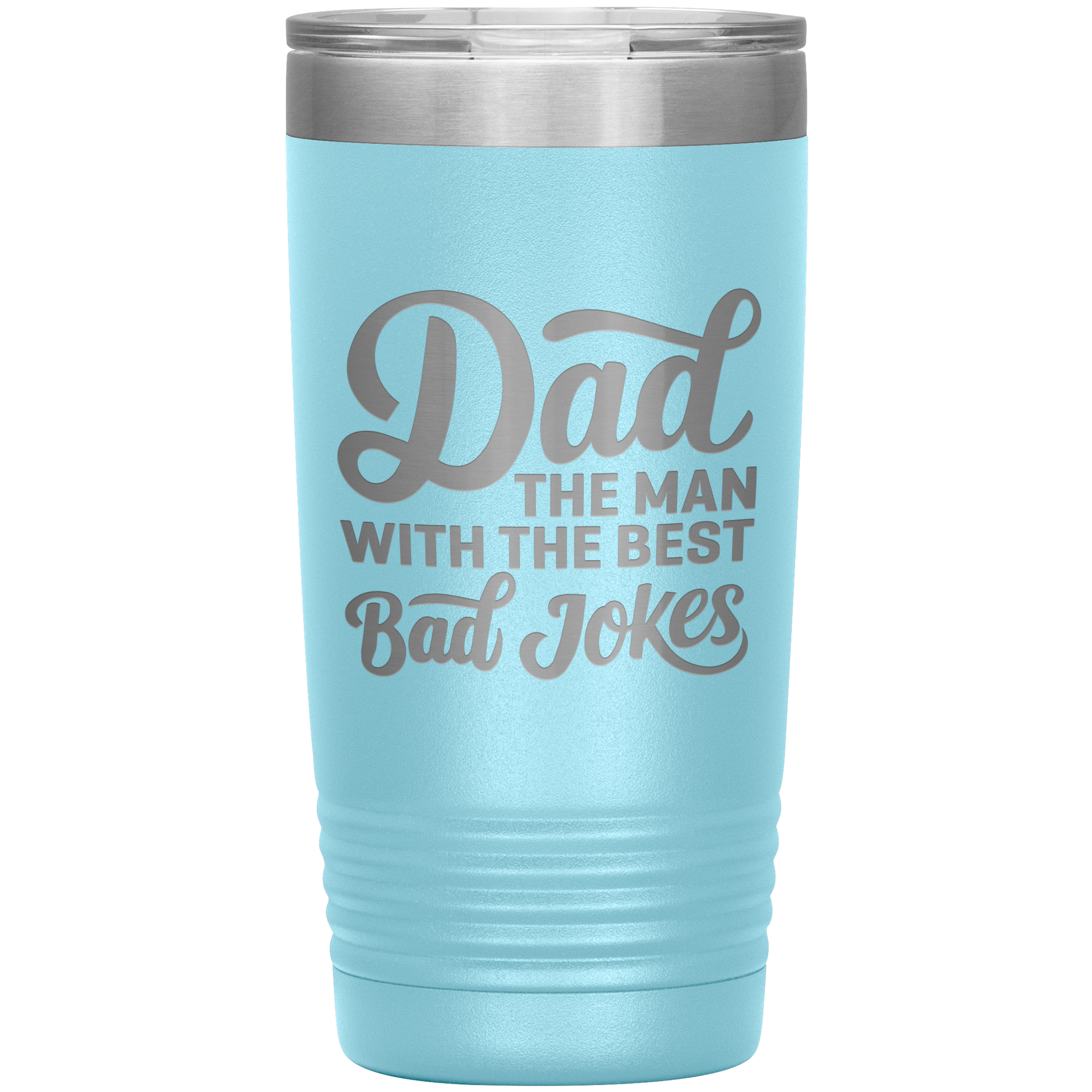 Dad The Man with the Best Bad Jokes Tumbler – 20oz Funny Gift for Fathers