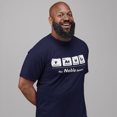 Father The Noble Element T-Shirt with periodic table chemistry design spelling FATHER