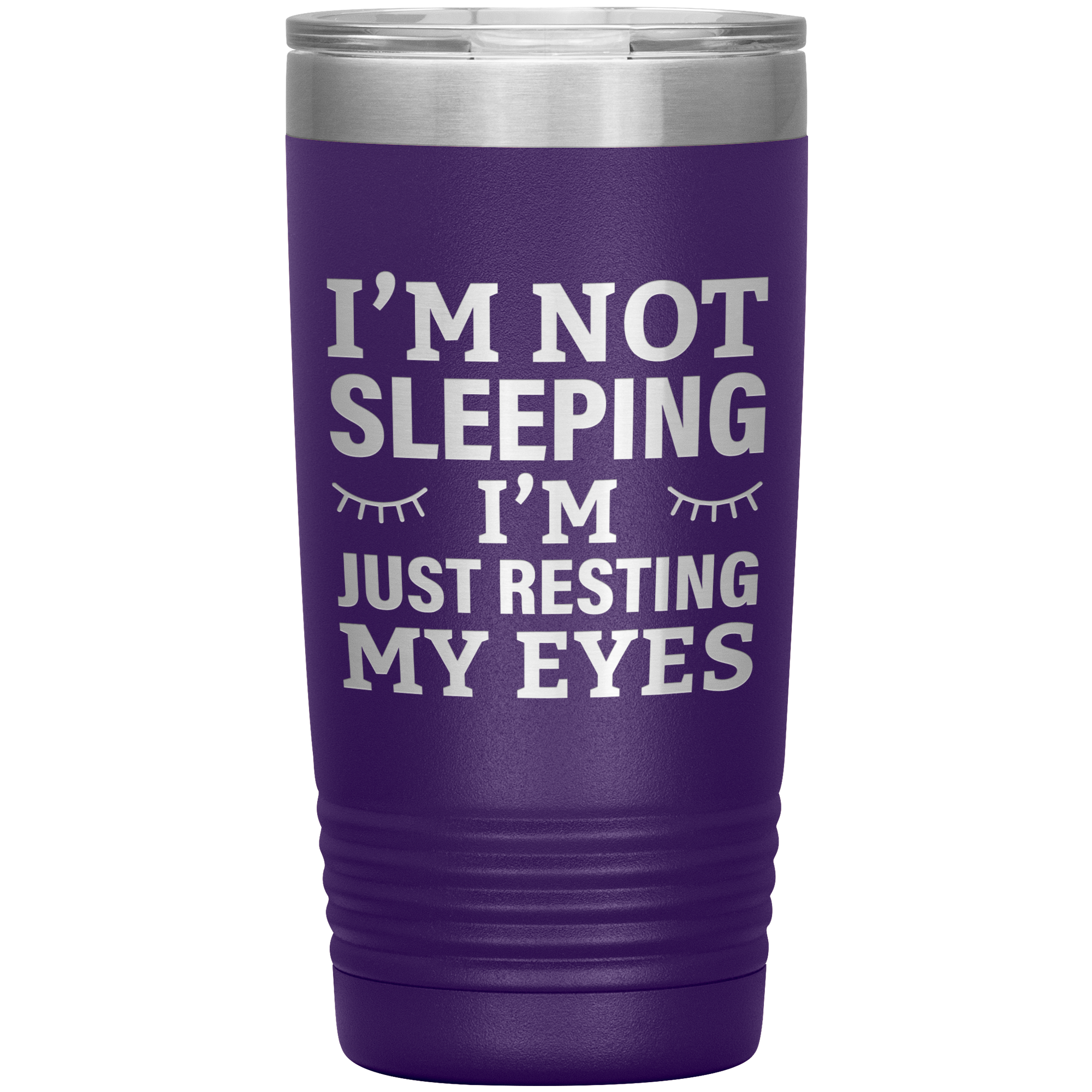 I’m Not Sleeping I’m Just Resting My Eyes Tumbler – Funny Dad Gift – 20oz Insulated Mug