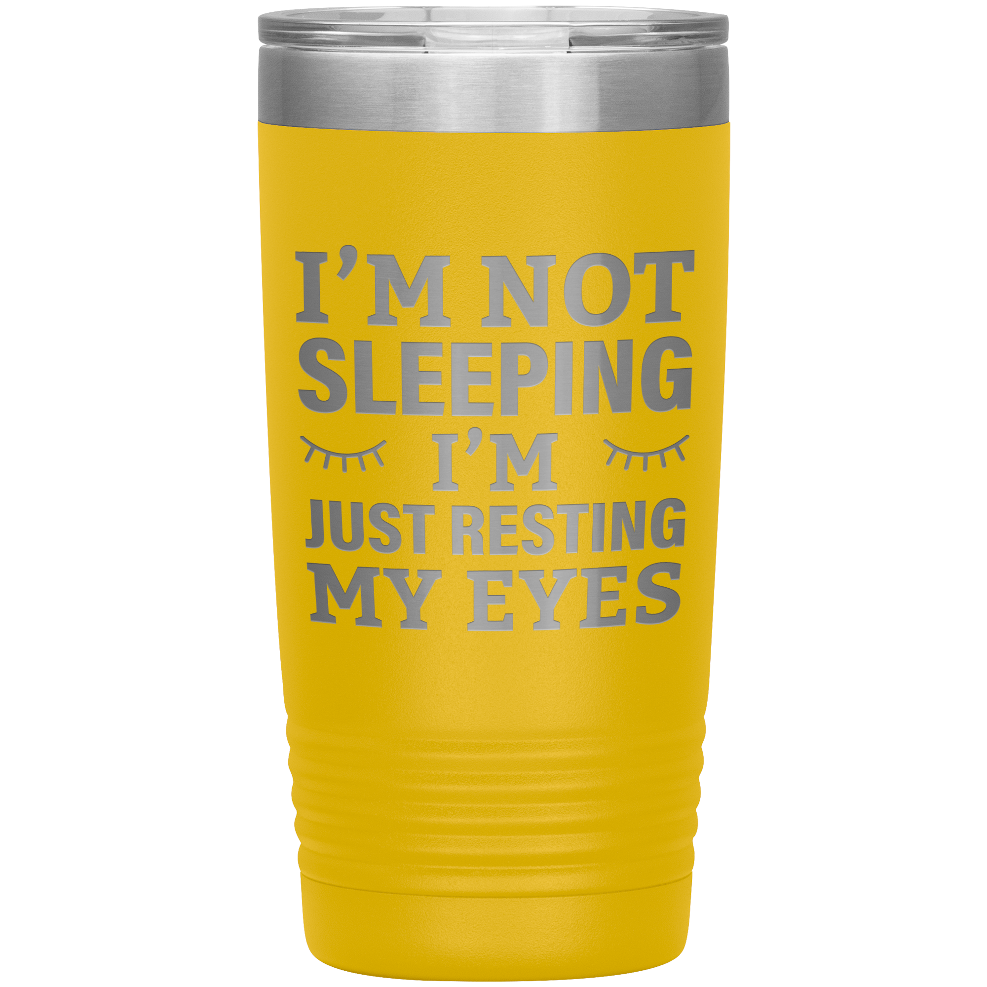 I’m Not Sleeping I’m Just Resting My Eyes Tumbler – Funny Dad Gift – 20oz Insulated Mug