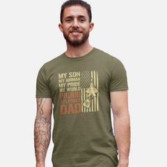 My Son, My Airman, My Pride, My World – Proud Air Force Dad T-Shirt
