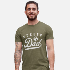 Soccer Dad T-Shirt - Bold "Soccer Dad" Design with Soccer Ball Graphic