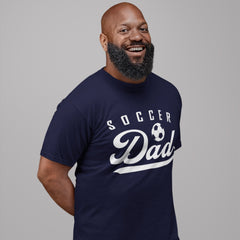 Soccer Dad T-Shirt - Bold "Soccer Dad" Design with Soccer Ball Graphic