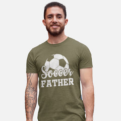 Soccer Father T-Shirt - Football Dad Gift Tee for Soccer Fans