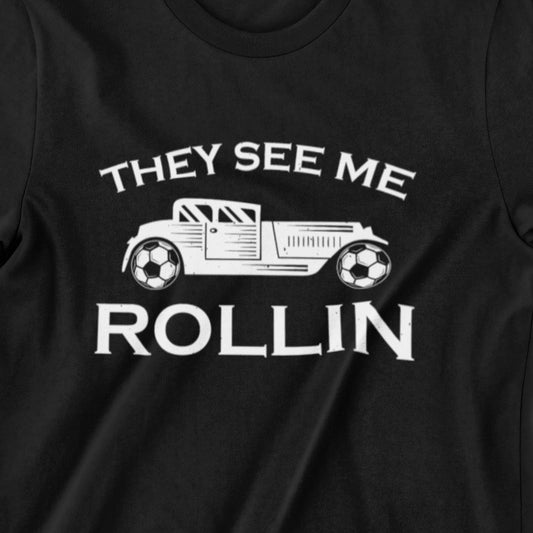 They See Me Rollin Vintage Car T-Shirt – Retro Style Men’s Tee