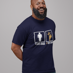 Your Dad vs. My Dad Funny Graphic T-Shirt – Men’s Humor Tee
