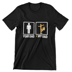 Your Dad vs. My Dad Funny Graphic T-Shirt – Men’s Humor Tee