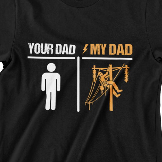 Your Dad vs. My Dad Funny Graphic T-shirt for Men - Humor Tee
