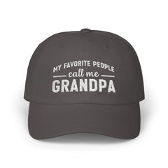 cap embroidered with “My Favorite People Call Me Grandpa” – perfect sentimental gift for grandfathers