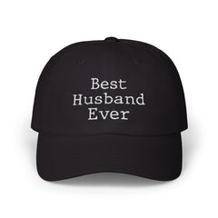 cap with “Best Husband Ever” embroidered in white text – ideal romantic gift for husbands